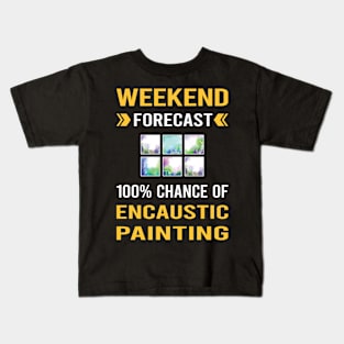 Weekend Forecast Encaustic Painting Kids T-Shirt